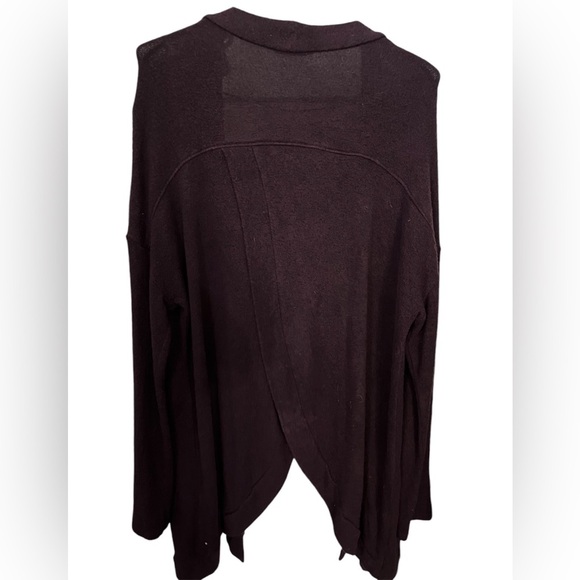 American Eagle Split Back Purple Open Front Cardigan Medium - Picture 4 of 7